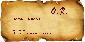 Oczel Rados névjegykártya
